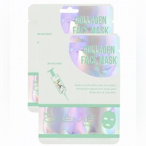 The Crème Shop Collagen Face Mask – 2 Pack
